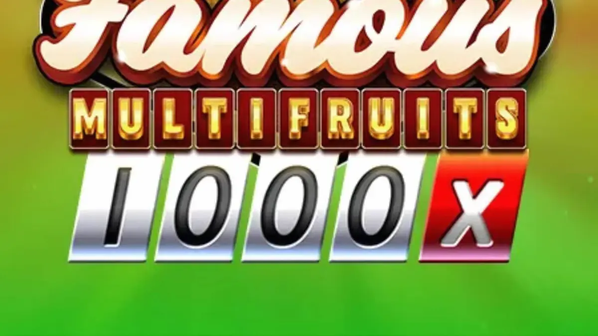 Tampilan layar permainan slot 81 Famous Multifruits 1000 dengan simbol buah dan angka 7